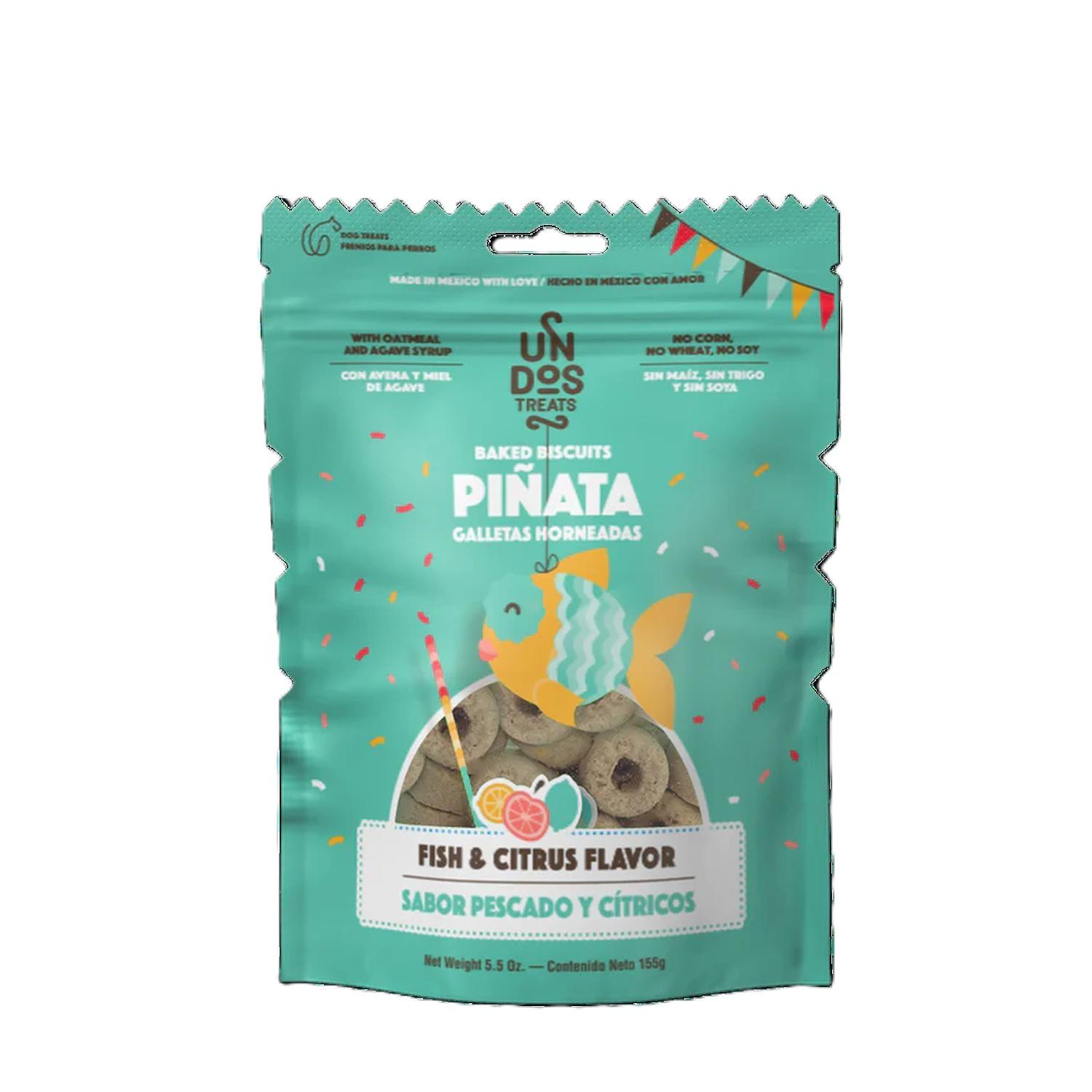 Un dos Treats Piñata galleta para perro sabor pescado | G.Valkyria - imagen 1