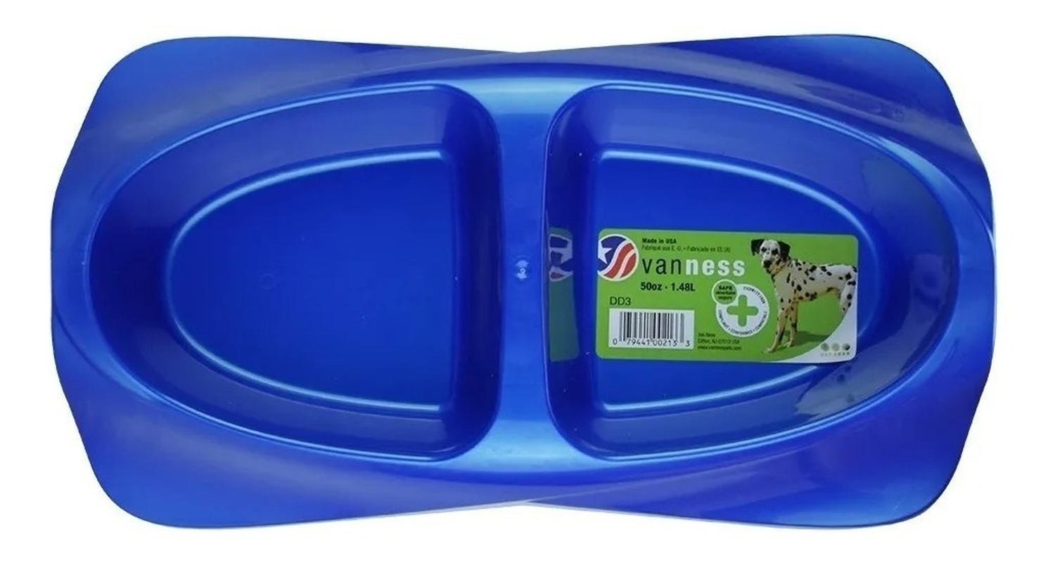 Van Ness plato doble grande 50 oz 1.48 L para perros y gatos | G.Valkyria - imagen 1