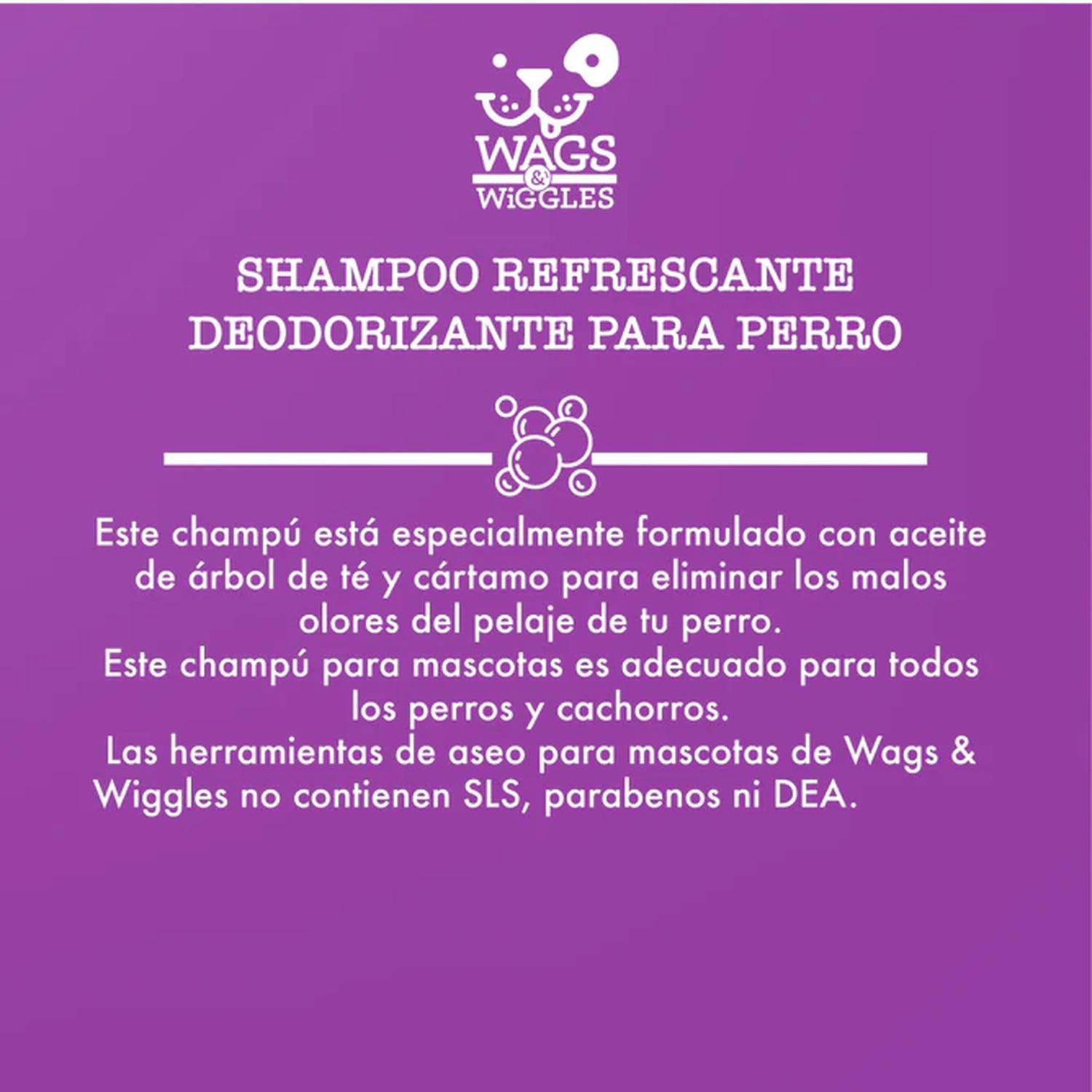 Shampoo Desodorante Refrescante Perro Wags & Wiggles 473 mL de Wags and Wiggles | G.Valkyria - imagen 3