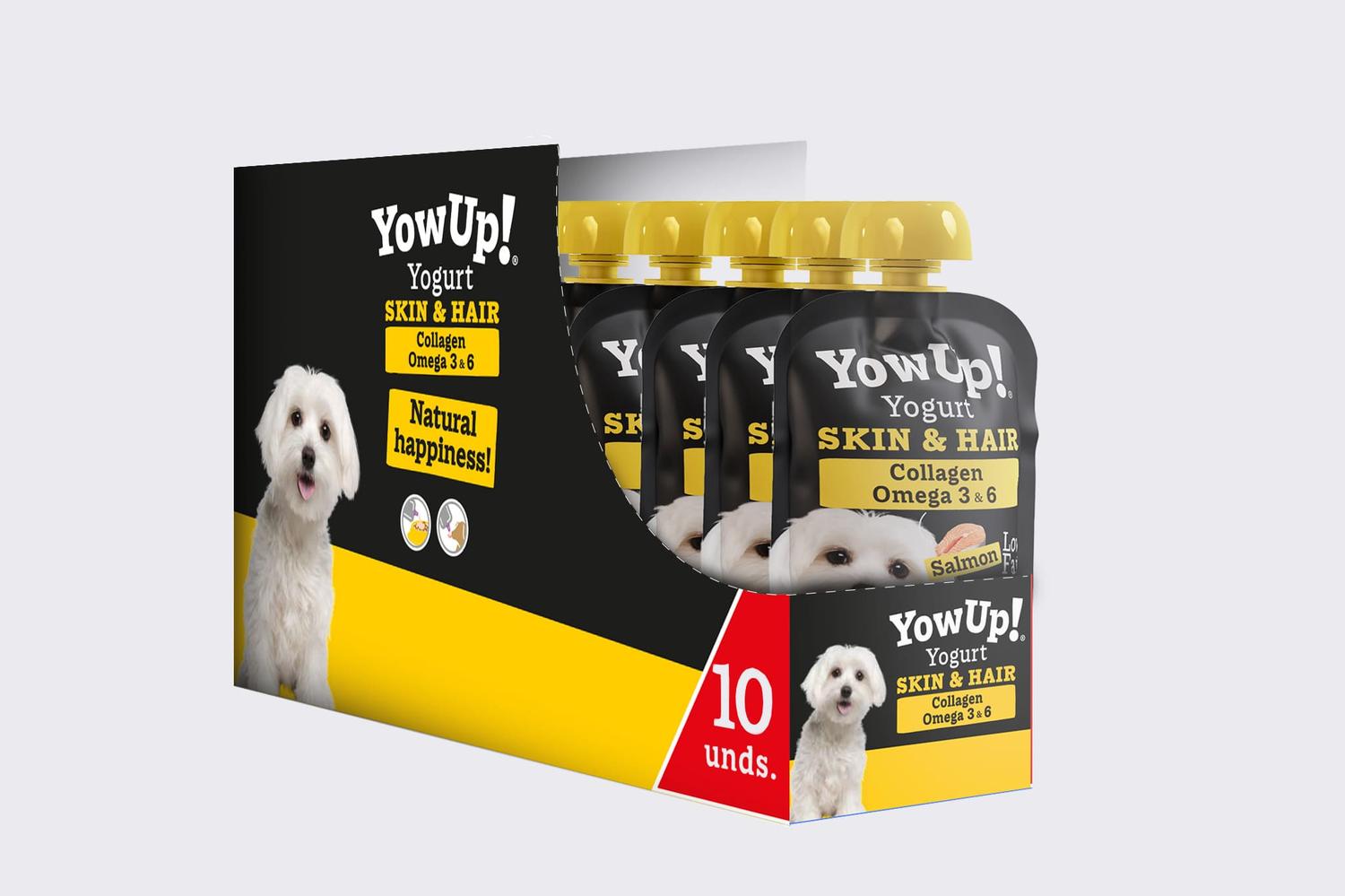 Yowup Yogurt Premio para Perros Skin & Hair Salmón 10pzs de YowUp! | G.Valkyria - imagen 1