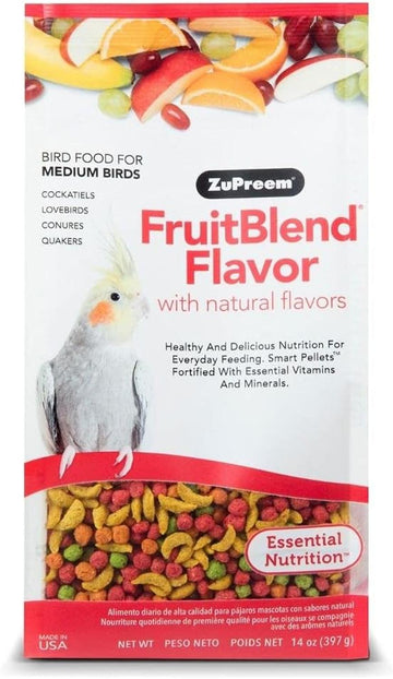 Zupreem alimento Fruitblend ninfa, agaporni, conuro 397g | G.Valkyria - imagen 1