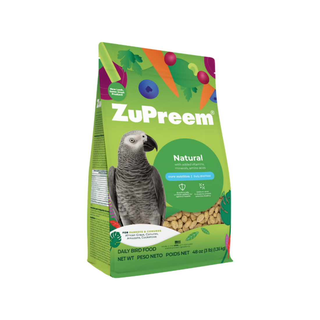 Zupreem alimento Natural amazona, cacatúa, loro, eclectus 1.36 | G.Valkyria - imagen 1