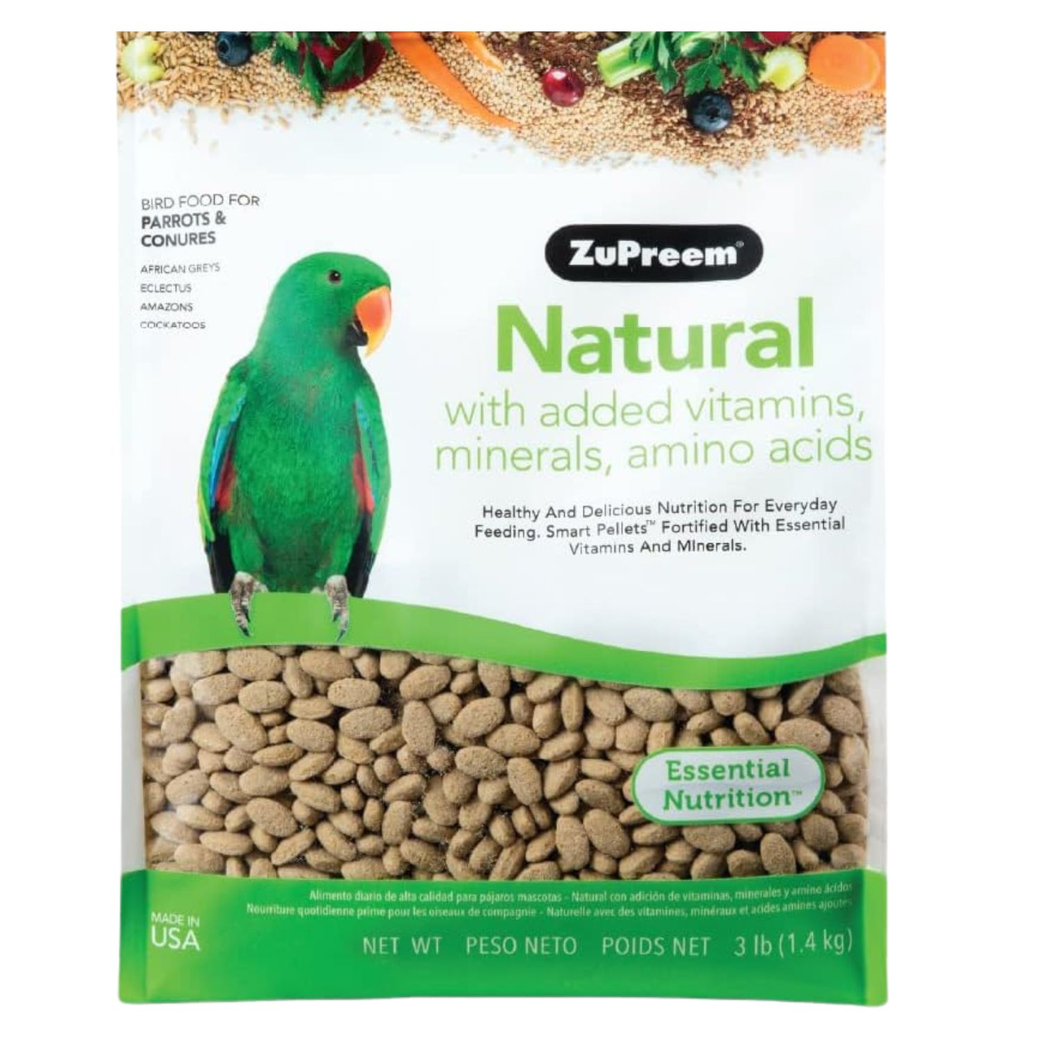 Zupreem alimento Natural amazona, cacatúa, loro, eclectus 1.36 | G.Valkyria - imagen 2