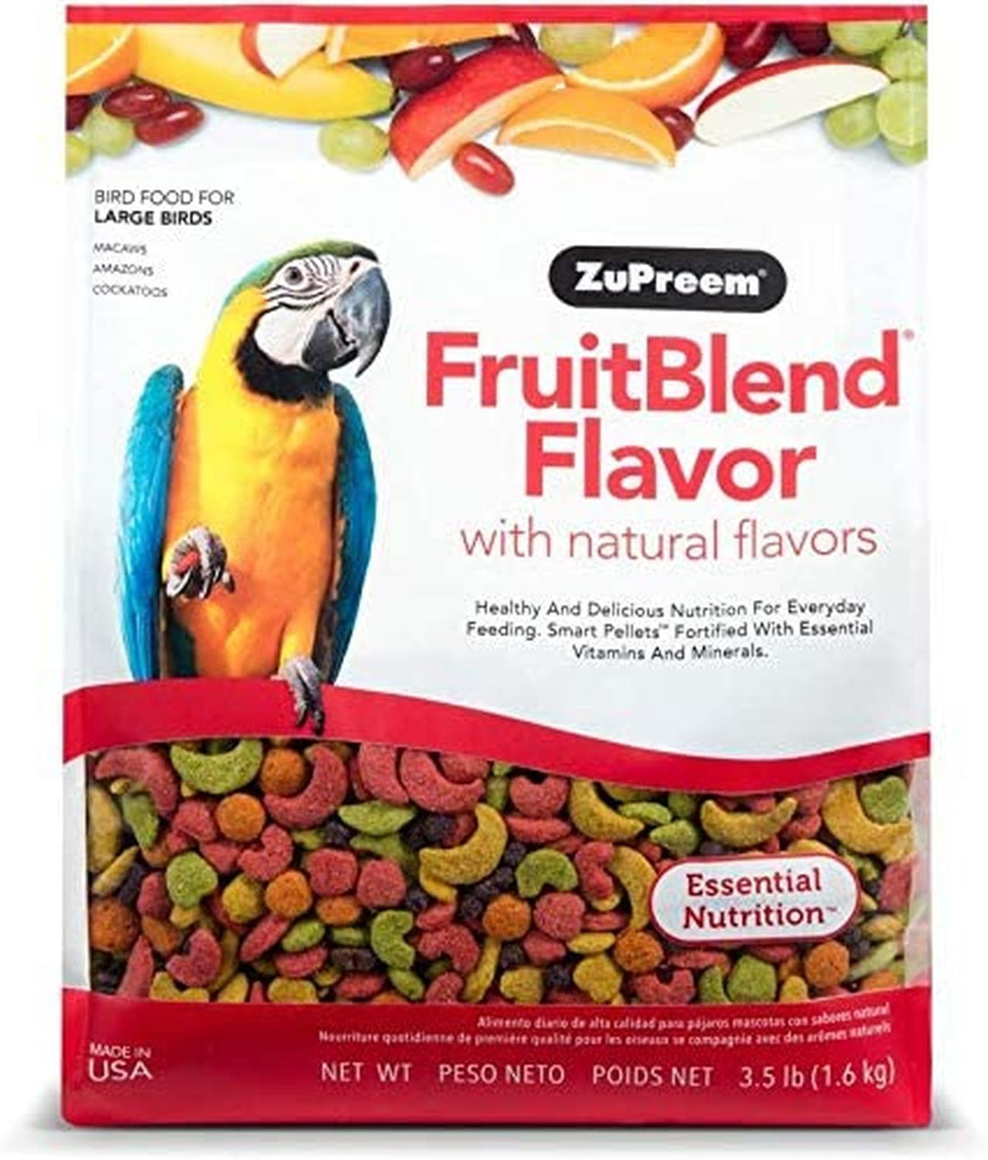 Alimento Premium Zupreem FruitBlend Guacamaya 1.58 kg frutas | G.Valkyria - imagen 1