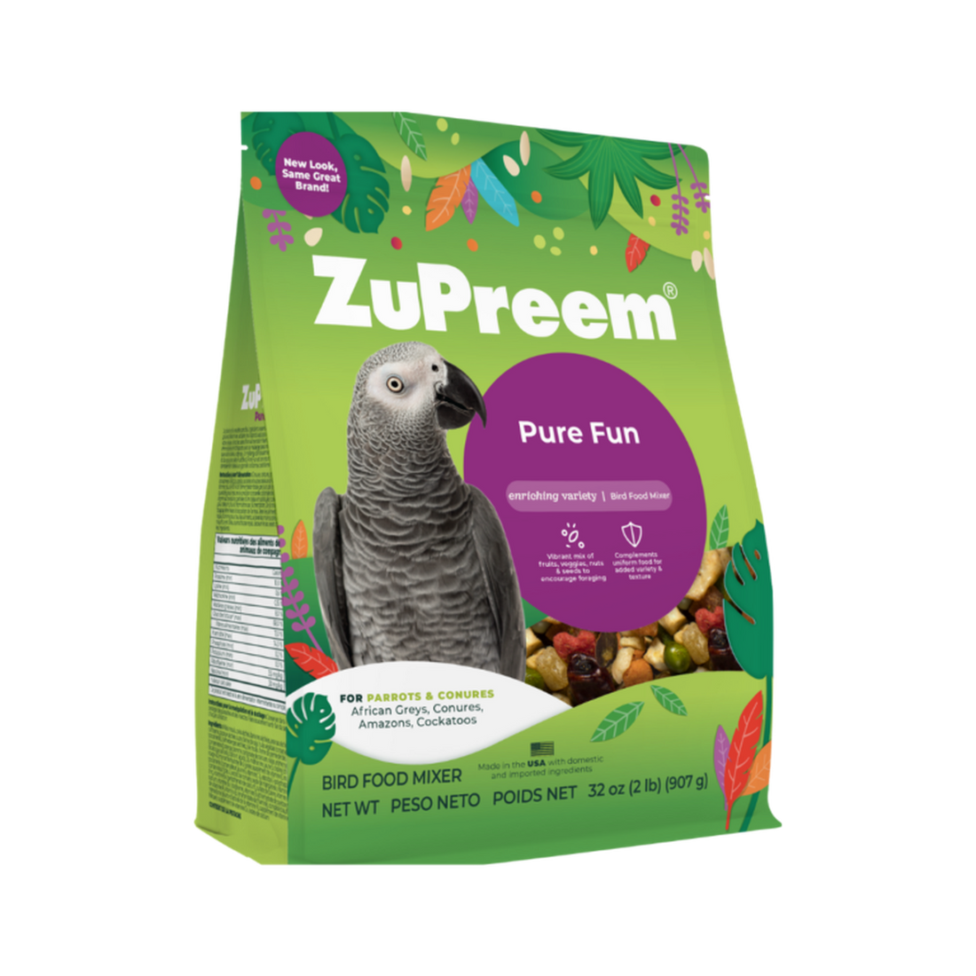 Zupreem Alimento Pure Fun loro, conuro, amazona, cacatúa 907g | G.Valkyria - imagen 1