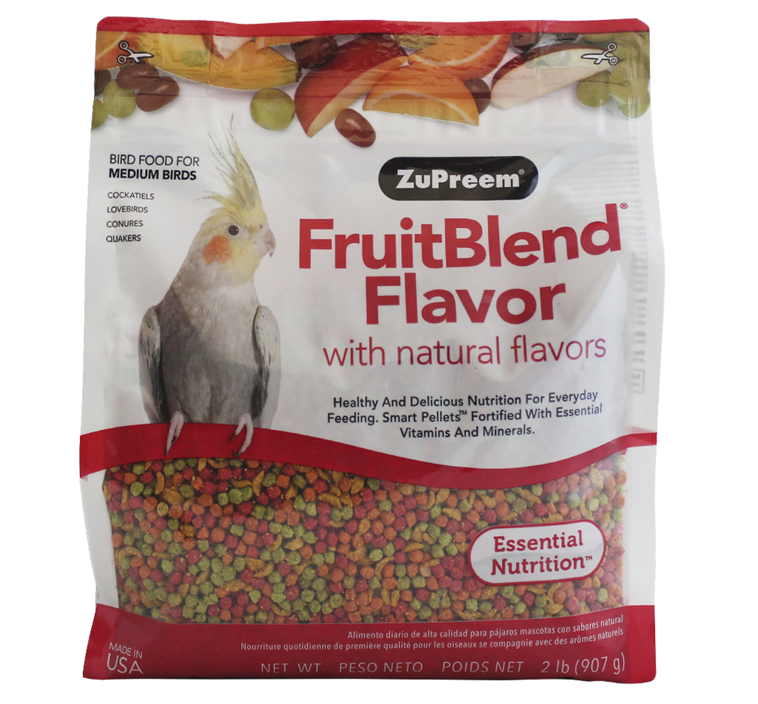 Alimento Zupreem FruitBlend Ninfa 907 gr | G.Valkyria - imagen 2